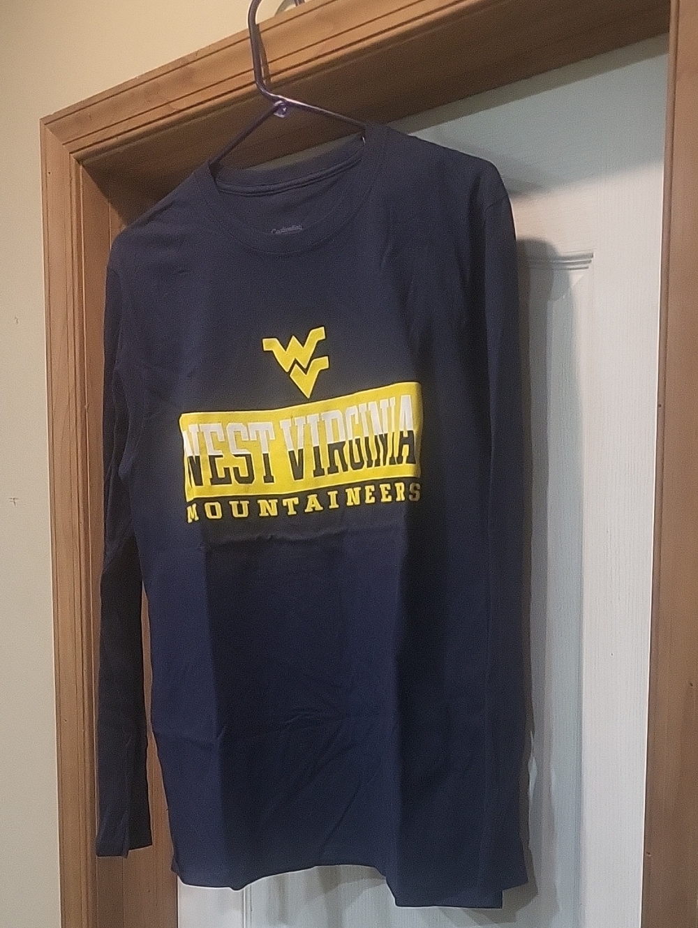West Virginia Mountaineers Navy Long Sleeve Tee Medium